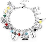 Blingsoul Friendship Bracelets For Women - Silver Central Perk Merchandise Charm Bracelets Jewelry Gifts for Best Friends Women Bestie | [J100020] Friend