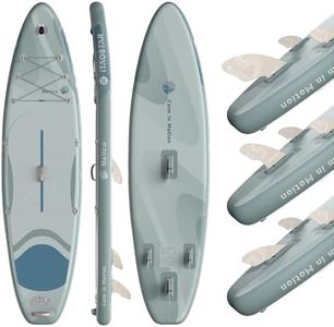 iTAOSTAR M01B 11’×33" Stand Up Paddle Board - Premium SUP Board Kit with 5 Fins - Inflatable Paddleboard for Youth - All Skill Levels - for Lakes, Oceans & Fishing