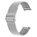 Quick Release Watch Strap,Mesh Woven Metal Watch Band for Men and Women,Universal Strap for Smart Watches and Seiko Watches 22mm Silver