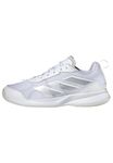 Adidas Women Mesh AvaFlash Tennis Shoe FTWWHT/FTWWHT/SILVMT (UK-6)
