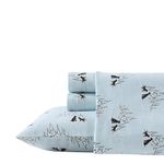 Eddie Bauer Dog Friends Flannel Sheet Set, Blue, King