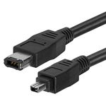 Bizlander Firewire DV Cable 4 Pin to 6 Pin for Canon GL1 and GL2 Mini DV Camcorder and Canon ZR Series Camcorders Flexradio,Panasonic PV-GS320, MacBook 2008,