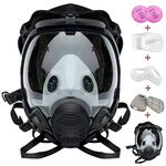 Reusable Full Face Cover 17 in 1, JOEAIS Full Face Respirator, Paint Face Cover for Painting, Machine Polishing, Woodworking, Welding, Decoration Work, and Other Work Protection…