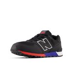New Balance Grade Boys 574 Casual Shoe, Black (001), 3.5 UK
