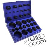 SAE O Ring Kit Inch Orings Assortment Kit, 407-Piece, Buna-N 70A for Plumbing, Automotive and Faucet Repair (407pcs)