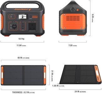 Jackery Solar Generator 500 – 518Wh Power Station with 100W Solar Panel for Camping, RV, Emergency