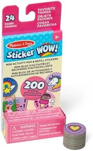 Melissa & Doug Sticker Wow Favorite Thin Mini Activity Pad with Refill Stickers