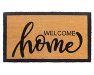 Urbanooks Home Sweet Home Coir Doormat with Non-Slip PVC Back, 30"x17" Large Size, Natural Brown, Indoor and Outdoor Mat, Dirt Trapper, Doormats for Front Door (Welcome Home)