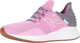 New Balance unisex child Fresh Foam Roav V1 Running Shoe, Candy Pink/Light Aluminum, 7 Big Kid US