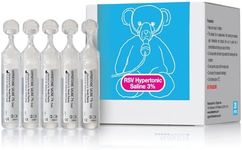 NAVEH PHARMA 3% Hypertonic Saline Solution for Nebulizer Machine | Saline Solution for Inhalation & Nasal Irrigation | Nebulizer Diluent 3% Concentration (25 Vials of 0.17 FL OZ)