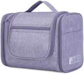 Large Hanging Toiletry Wash Bag Travel Makeup Cosmetic Organizer for Men Women by WANDF (Purple)
