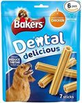 Bakers Dental Delicious Medium Dog Chews Chicken 200g, Pack of 6
