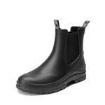 DREAM PAIRS Women Wellington Boots, Mucker & Yard Wellies, Garden and Hiking Waterproof Rain Boots, Comfortable Chelse Boots,Size 3.5,Black,SDRB2405W-E