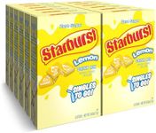 Starburst Singles To Go Powdered Drink Mix, Lemon, Sugar-Free Drink Powder, 6 count (Pack of 12)