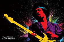 Pyramid America Jimi Hendrix-Paint, Music Poster Print, 24 by 36-Inch