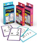 Carson Dellosa 158 Math Flash Cards for Kids Ages 8+, 3-Pack of Whole Number to Ninths Fractions Flash Cards, Facts 0-12 Multiplication and Division Flash Cards for 3rd Grade, 4th Grade, and 5th Grade