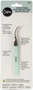 Sizzix Curved Fine Tip Tweezers for Intricate Projects, Scrapbooking, Cardmaking, One Size, Multi Color, Multicolour