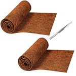 MCLANZOO Reptile Carpet Mat, Coconut Fiber Liner,Snake Bedding,Lizard Cage Mat/Substrate for Snakes, Chameleons, Geckos ands Kitchen Use (30"x12"（2pc）)