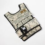 CROSS101 20LBS - 140LBS Adjustable Weighted Vest Wtih Shoulder Pads Option for Men and Women (60LBS)