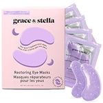 grace & stella Under Eye Masks With Retinol - Revitalizing Under Eye Patches for the Appearance of Wrinkles and Dark Circles - Gel Eye Mask Under Eye Patches - Vegan, Cruelty-Free, 24 Pairs