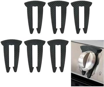 WEZCHUGHAOL 6 Pack Gas Stove Knob Locks - Durable Child & Pet Safety Guards, Baby Proof Knob Covers Prevent Accidental Turning On, Universal Fit for Most Stove Knobs