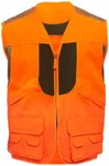 TrailCrest by Treel Men's Upland Deluxe Blaze Orange Safety Front Loader High Visibility Vest, 4X