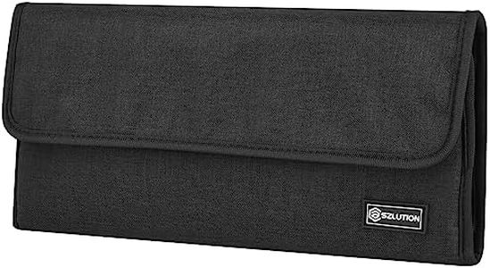 CaSZLUTION Travel Case Compatible with Apple Magic Keyboard + Magic Trackpad + Magic Mouse, Magic Keyboard Accessories Sleeve Case (Black)