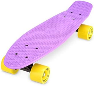 Xootz 22 Inch PP Cruiser Pastel Pink - Kids Mini Skateboard with PP Deck, Beginner Friendly, Compact Skateboard