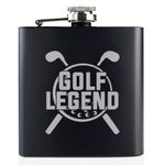 Onebttl Golf Gifts for Men, Golf Flask 6oz(178ml) for Golf Lovers, Golf Gag Gifts for Dad, Boss, Friends, Coworker, Perfect for Father's Day, Birthday, Retirement - Golf Legend