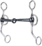 Weaver Leather Professional Argentine Bit Features 5-Inch Sweet Iron Snaffle Mouth with Copper Inlay