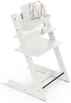 Stokke Tripp Trapp High Chair 2, White - Includes Chair + Baby Set with Removable Harness for Children 6-36 Months - Adjustable, Ergonomic & Easy to Clean