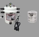 Flowmex electric autoclave sterilizer machine with timer Size - (11*9) with stainless steel dressing drum (9*9)