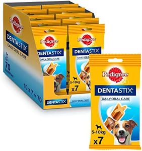 Pedigree Dentastix Snack Dental para la Higiene Oral de Perros Pequeños (10 paquetes de 7ud)