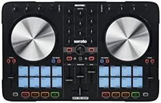 Reloop Beatmix 2 MK2 Two Channel Performance Pad DJ Controller with 16 Performance Pads, Integrated Audio Interface & Premium Aluminium Platters