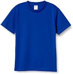 UnitedAthle 590002 4.1 oz Dry Athletic T-Shirt for Kids, Marine Blue, 140