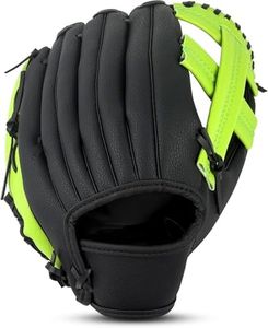 Baseball Outfielder's Mitts (Green Black, 12.5 inch)