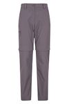 Mountain Warehouse Trek Stretch Womens Convertible Trousers -Quick Drying Casual Pants, Lightweight Spring Trousers, Durable Ladies Pants - Ideal for Travelling, Walking Charcoal 12