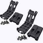 GLBSUNION 2-Pack Tactical Belt Clips Universal Utility EDC Belt Clip Outdoor Loops Camping Knife Blade Lock Large with Hardware for Holsters or Mag Pouches Sheath Tools