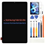 for Samsung Galaxy Tablet S6 Lite Screen Replacement P610 P615 LCD Display Touch Screen Digitizer Glass Panel Full Assembly with Repair Tools(Black,10.4 inch)