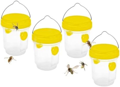 PZCC Piege Frelon Asiatique,Piege A Guepes Et Frelons Exterieur À Suspendre,Kit Piege A Frelon pour Bouteille Plastique Interieur, Piege Moustique, Mouche, Moucheron (4PC)
