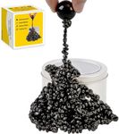 YZK Magnetic Putty, 500+ Weak Magnetic Beads Balls, Satisfying Magnet Balls Fidget Desk Toys for Office and Magnetic Beads Fidget for Adults, Mini Magnet Balls Toys for Men,Black Magnetic Stones 330g