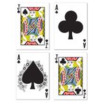 Beistle 54519 4-Pack Blackjack Cutouts, 17-1/2-Inch