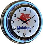 Mobilgas Blue Double Neon Advertisi