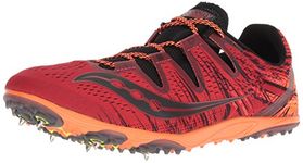 Saucony Men's Carrera XC 3 Track Shoe, Red/Orange, 14 M US