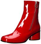 Marc Jacobs Women's Crawford Double Zip Ankle Boot Fashion, Red, 4 UK