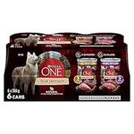 Purina ONE Tender Cuts True Instinct Wet Dog Food, in Gravy Variety Pack 2 Flavours - 368 g Can (6 Pack)