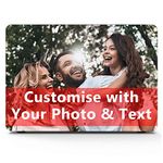 Custom Cover for MacBook Laptop Case Compatible with Macbook Pro 13" Model A1278 (Release 2008-2012) Personalised with Your Photo and Text for Men Women Gift for Birthday Anniversary