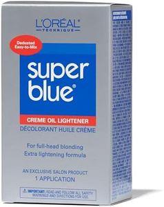 L'OREAL TECHNIQUE Super Blue Lightener Kit - Hair Bleach, Removes Natural or Artificial Pigments, Easy and Smooth Application