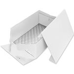 PME BCO893 Oblong Cake Card & Cake Box 13 x 9-Inch / 33 x 23 cm, White