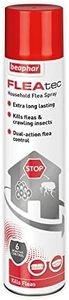 Beaphar | FLEAtec Household Spray | Kills Fleas, Flea Eggs, & Flea Larvae | Fast-Acting | Effective for up to 6 Months | Extra Large 600ml Canister